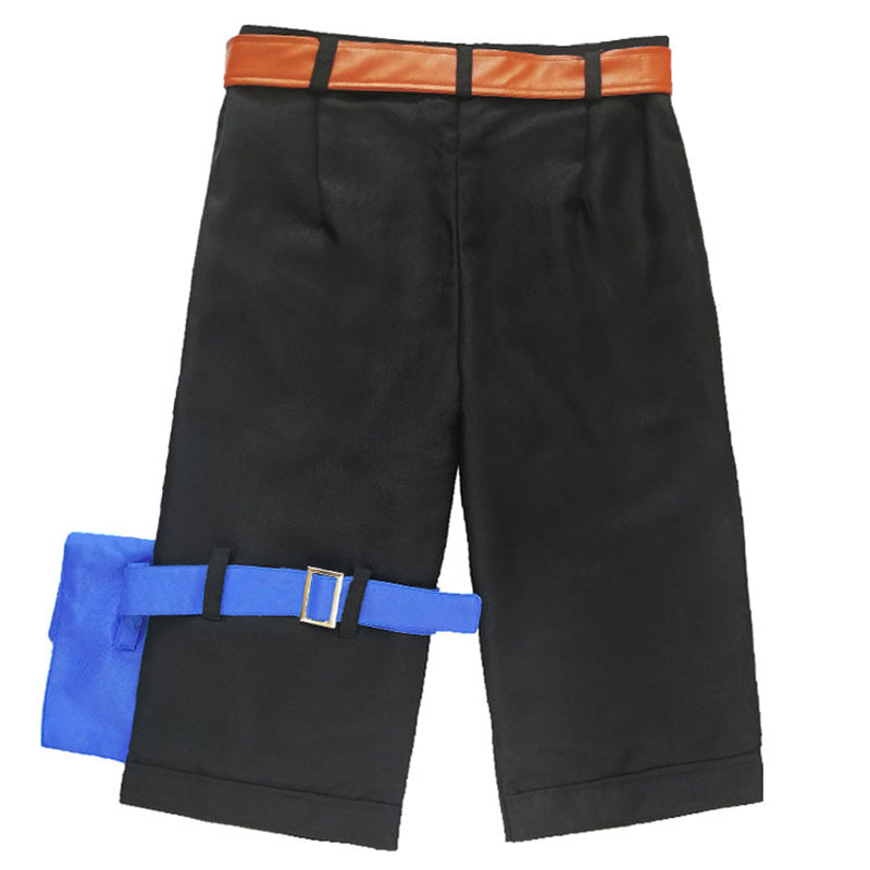 Anime One Piece Fire Fist Portgas D. Ace Cosplay Costume Full Set With Hat Necklace Halloween Cosplay Outfit