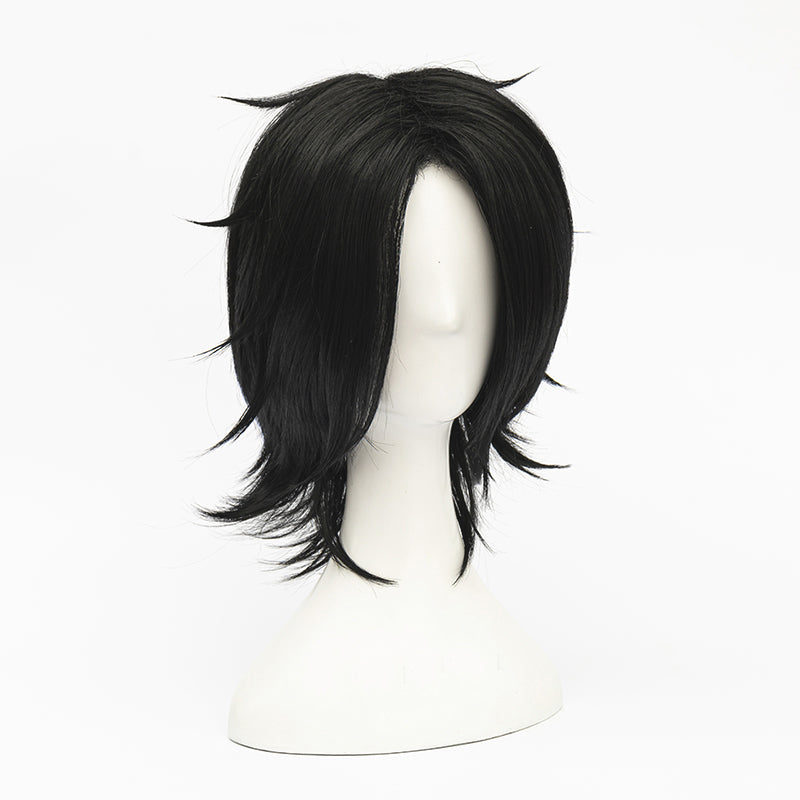 Anime One Piece Fire Fist Portgas D. Ace Cosplay Wigs Black Short Wigs Costume Accessories