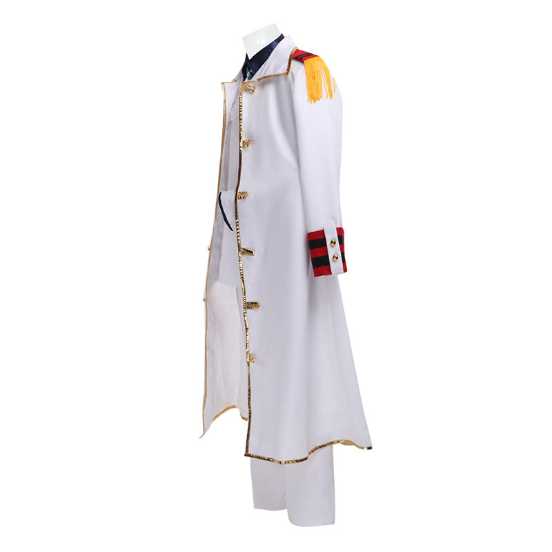 Anime One Piece Monkey D. Garp Cosplay Uniform Costume With Cloak Halloween Cosplay Outfit