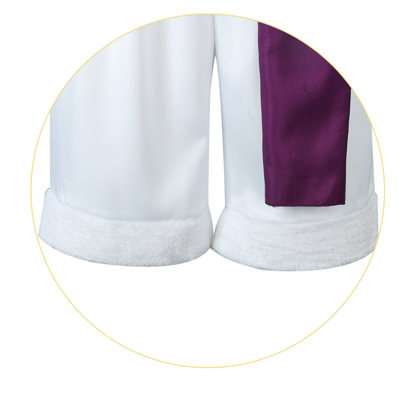 Anime One Piece Monkey D. Luffy Gear 5 Costume Full Set With Wigs and Straw Shoes Costume Outfit Set