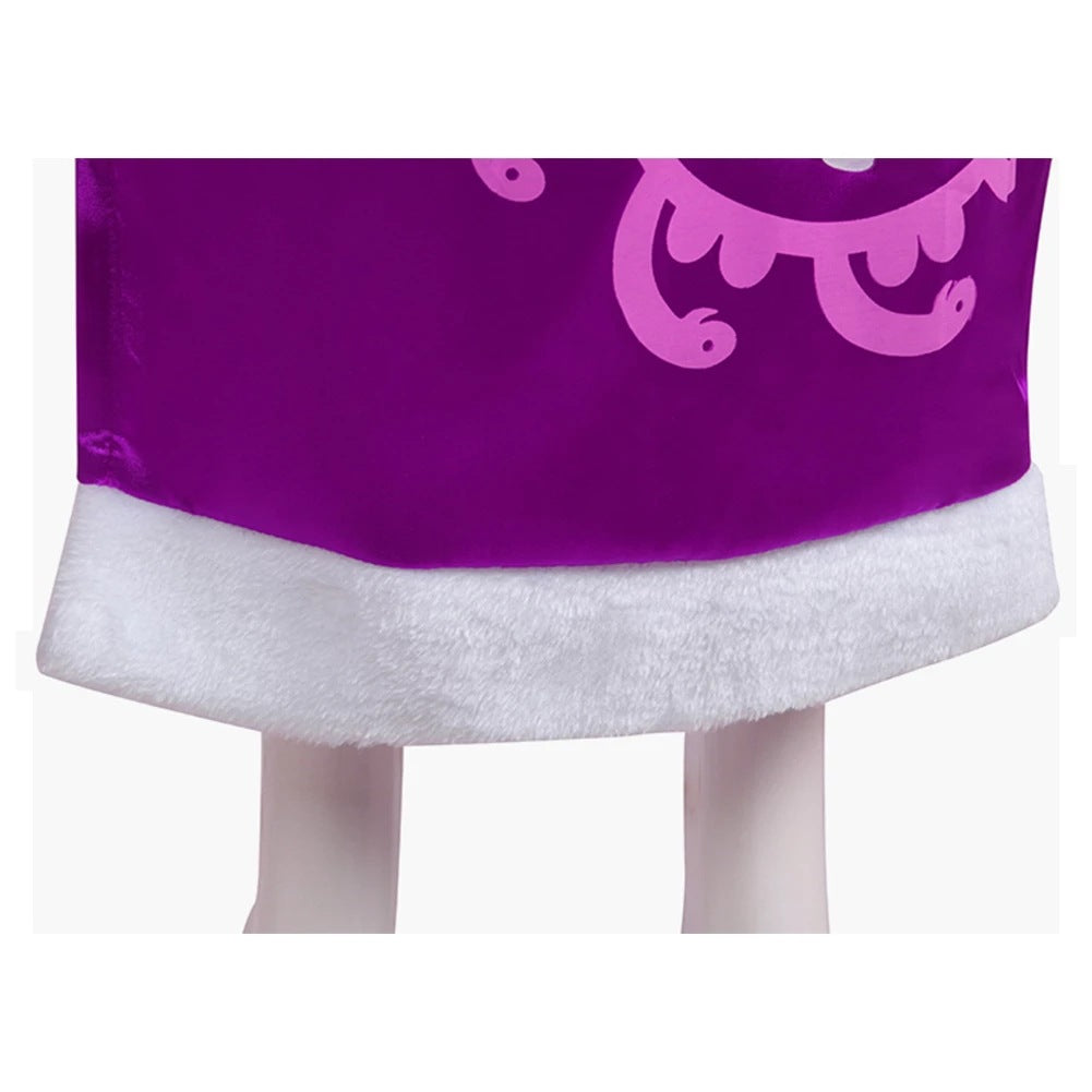 Anime One Piece Pirate Empress Boa Hancock War Clothes Costume Halloween Cosplay Purple Dress With Earrings