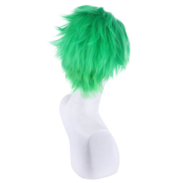 Anime One Piece Roronoa Zoro Costume Wigs Green Short Wigs Costume Accessories