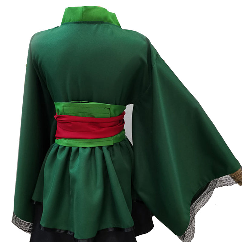 Anime One Piece Roronoa Zoro Female Costume Lolita Dress Halloween Costume