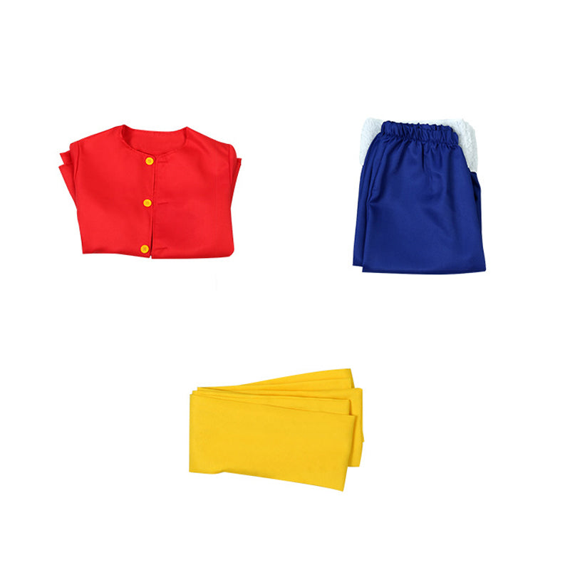 Anime One Piece Monkey D. Luffy Costume Classic Cosplay Outfit Halloween Carnival Costume