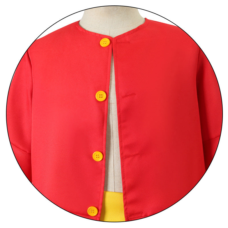 Anime One Piece Monkey D. Luffy Costume Classic Cosplay Outfit Halloween Carnival Costume