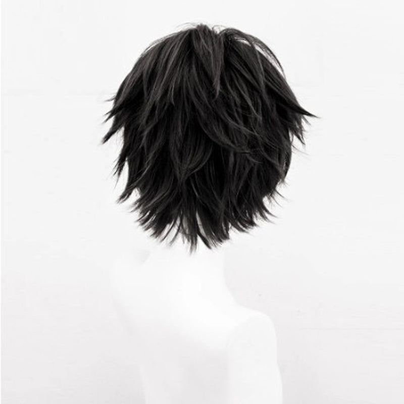 Anime One Piece Straw Hat Monkey D. Luffy Costume Wigs Black Short Wigs