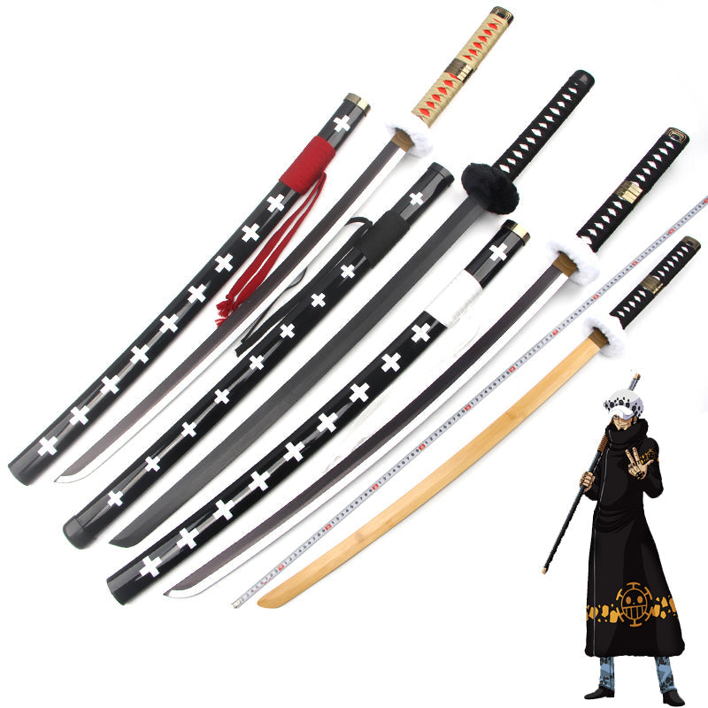 Anime One Piece Trafalgar Law Cosplay Weapon Sword Props Kikoku Sword Costume Accessories