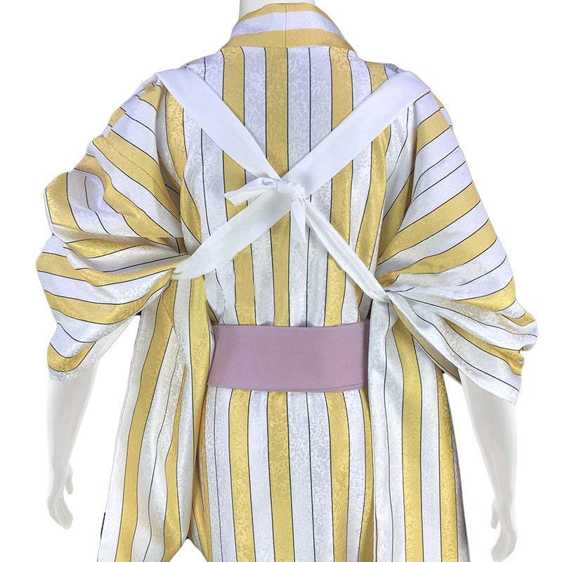 Anime One Piece Vinsmoke Sanji Sangoro Cosplay Kimono Costume Outfit