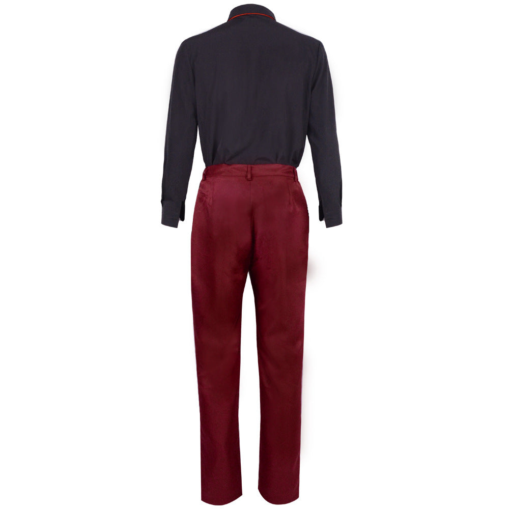 Anime One Piece Wano Country Arc Vinsmoke Sanji Red Suit Cosplay Outfit Halloween Costume Suit