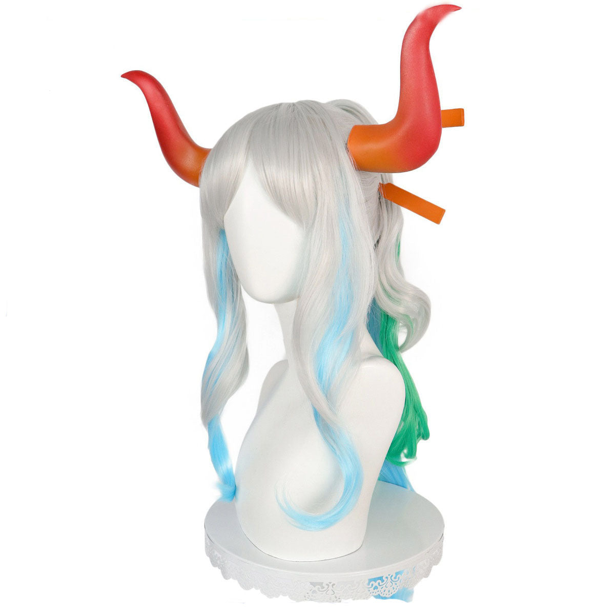 Anime One Piece Yamato Cosplay Wigs Halloween Costume Hair Accessories