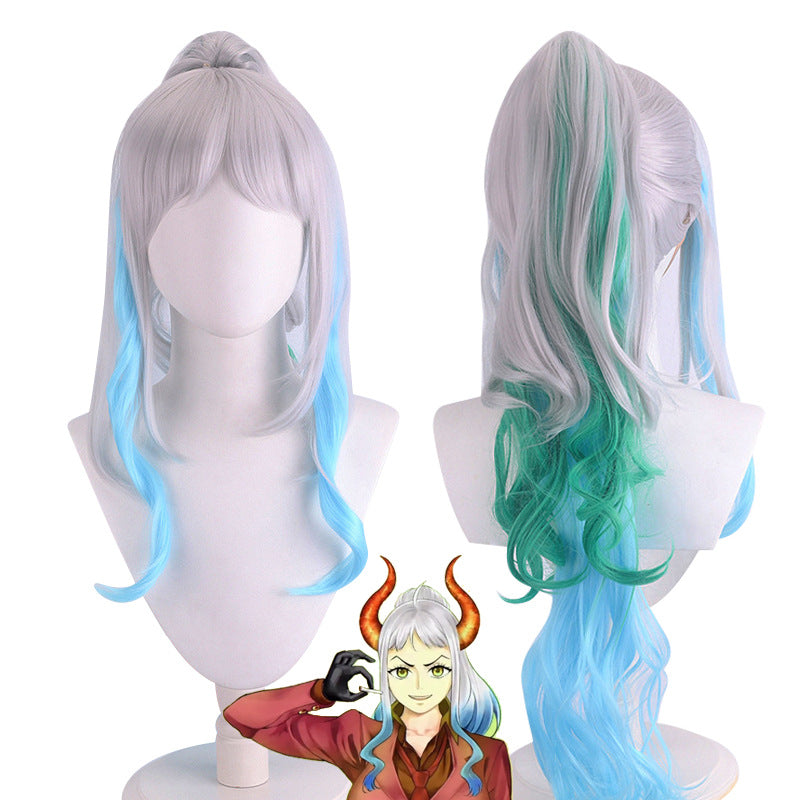 Anime One Piece Yamato Cosplay Wigs Halloween Costume Hair Accessories