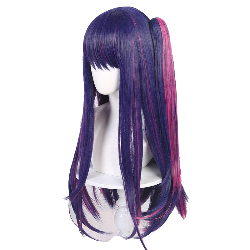 Anime Oshi no Ko Ai Hoshino Costume Wigs Purple Long Wigs