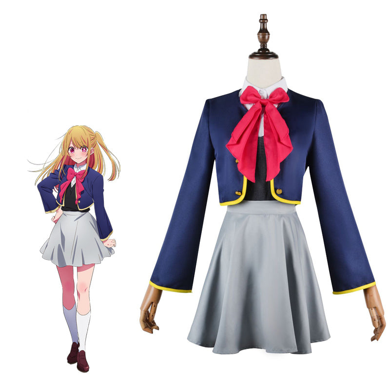 Anime Oshi no Ko Ruby Hoshino Uniform Costume Halloween Carnival Cosplay Costume Dress