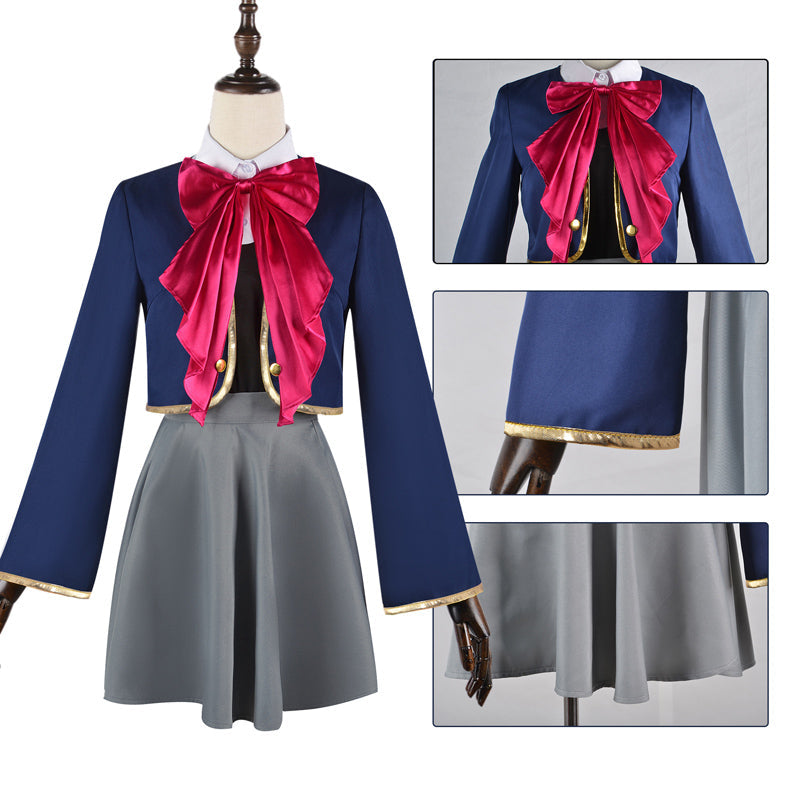 Anime Oshi no Ko Ruby Hoshino Costume Uniform+Wigs+Shoes Halloween Full Set Costume Set