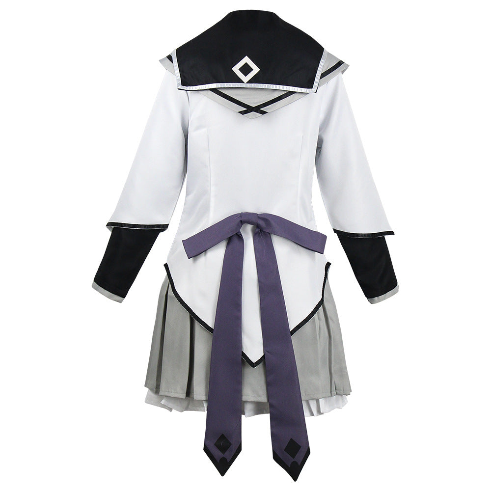 Anime Puella Magi Madoka Magica Homura Akemi Full Set Costume With Wigs Halloween Costume