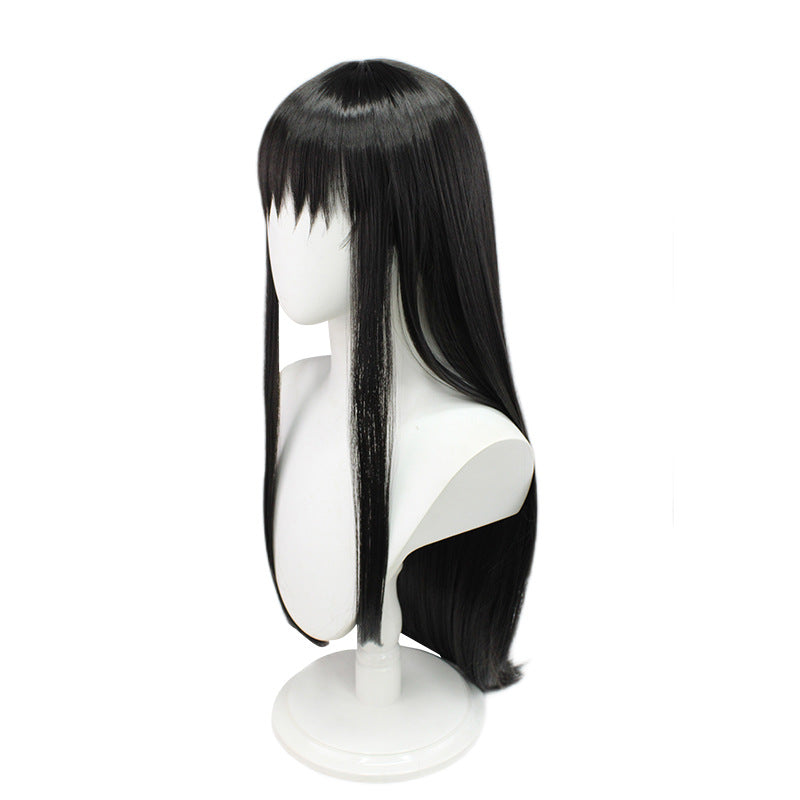 Anime Puella Magi Madoka Magica Homura Akemi Cosplay Wigs Black Long Wigs