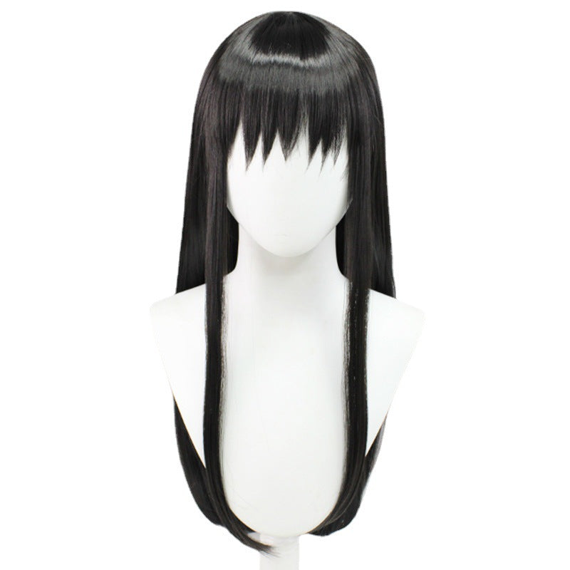 Anime Puella Magi Madoka Magica Homura Akemi Cosplay Wigs Black Long Wigs