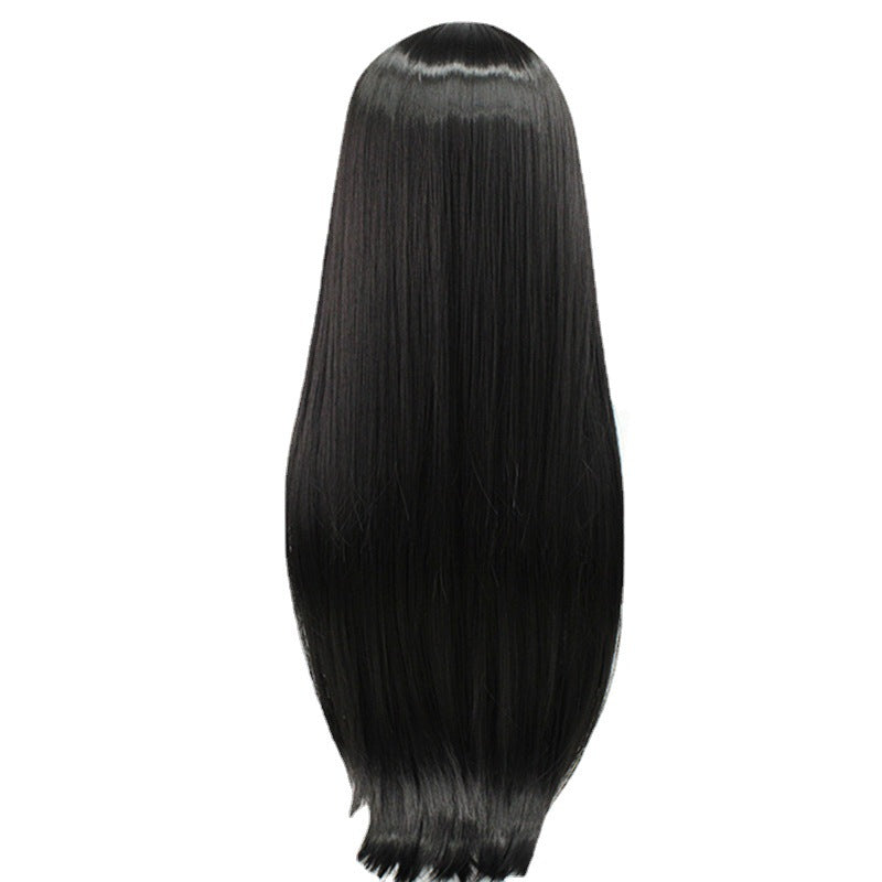 Anime Puella Magi Madoka Magica Homura Akemi Cosplay Wigs Black Long Wigs