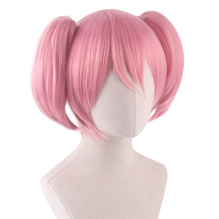 Anime Puella Magi Madoka Magica Kaname Madoka Whole Set Costume With Wigs and Shoes Cosplay Set Suit