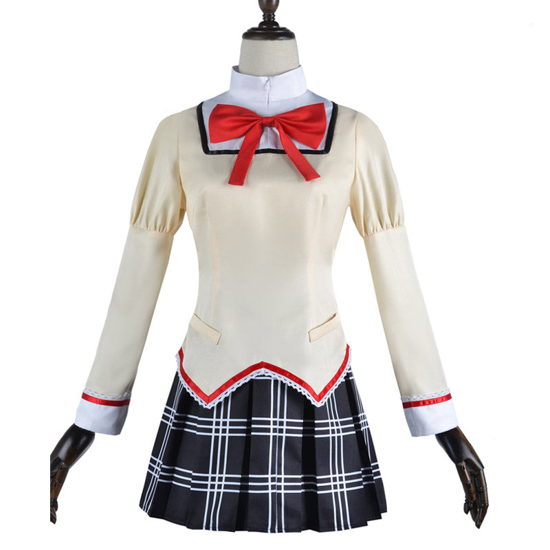 Anime Puella Magi Madoka Magica Kaname Madoka Homura Akemi School Uniform Cosplay Costume