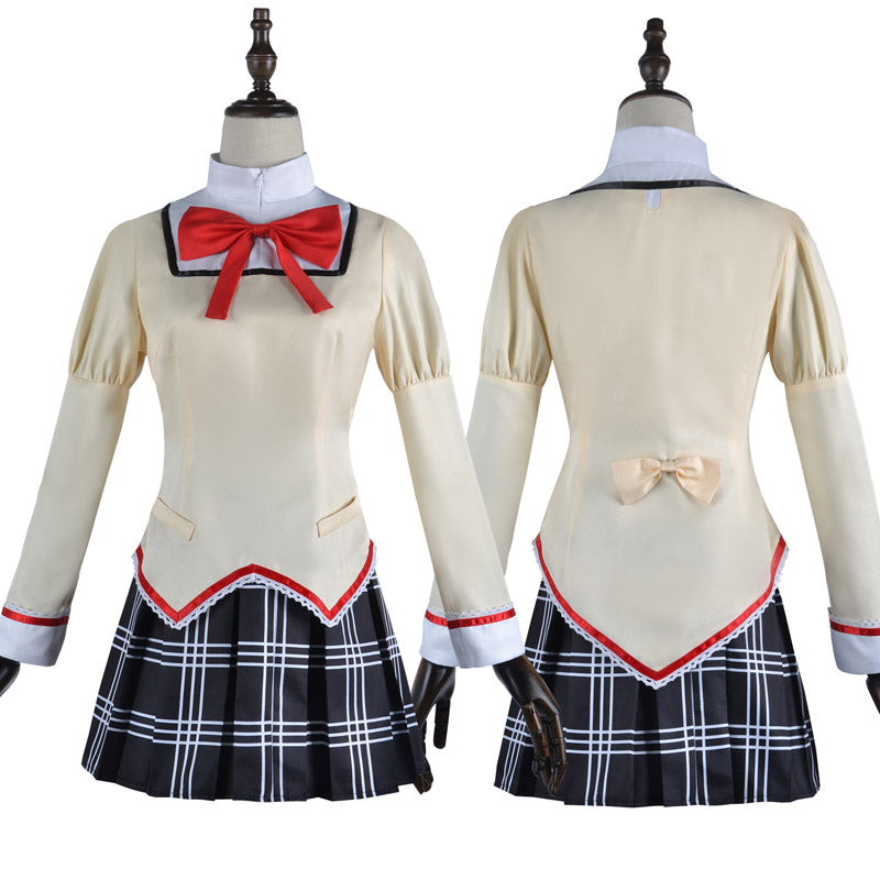 Anime Puella Magi Madoka Magica Kaname Madoka Homura Akemi School Uniform Cosplay Costume