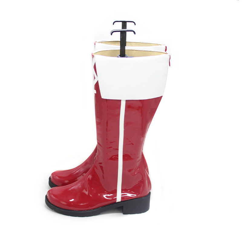 Anime Puella Magi Madoka Magica Kyouko Sakura Cosplay Red Boots