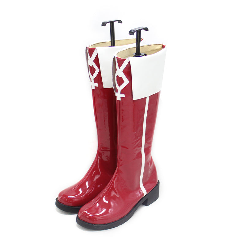 Anime Puella Magi Madoka Magica Kyouko Sakura Cosplay Red Boots