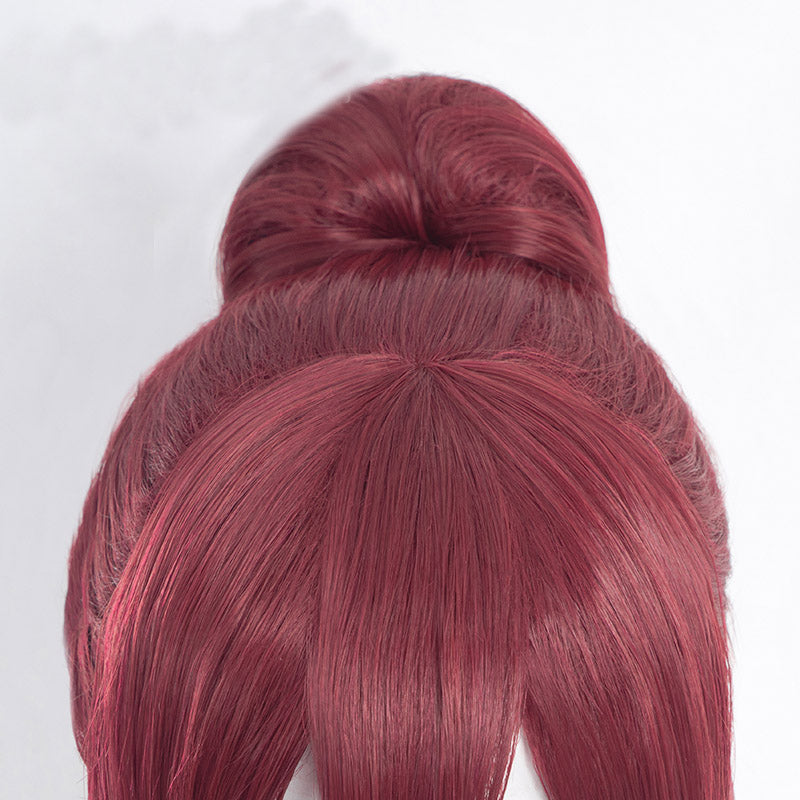 Anime Puella Magi Madoka Magica Kyouko Sakura Cosplay Red Long Wigs
