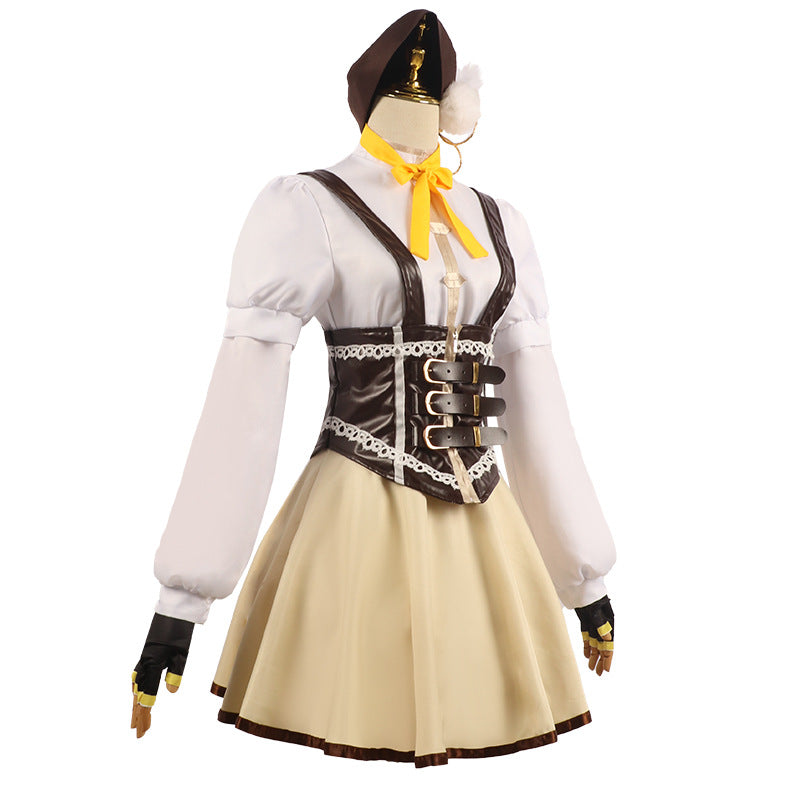 Anime Puella Magi Madoka Magica Mami Tomoe Cosplay Costume Lolita Dress Halloween Outfit