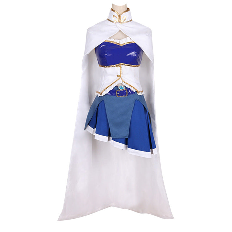 Anime Puella Magi Madoka Magica Sayaka Miki Whole Set Cosplay Costume Dress+Wigs+Shoes Halloween Carnival Cosplay Set