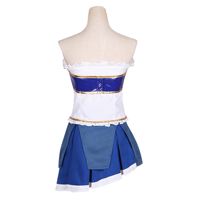Anime Puella Magi Madoka Magica Sayaka Miki Cosplay Costume Dress + Wigs Cosplay Outfit Set