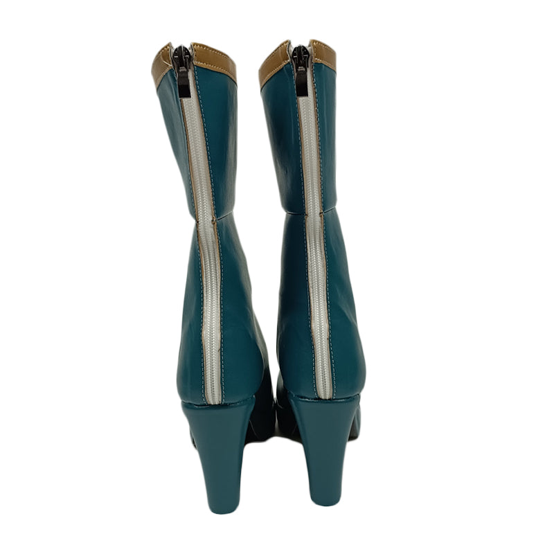 Anime Puella Magi Madoka Magica Sayaka Miki Cosplay Green Boots