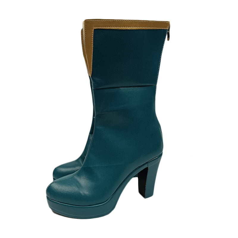 Anime Puella Magi Madoka Magica Sayaka Miki Cosplay Green Boots