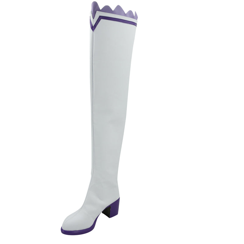 Anime Re:Zero ? Starting Life in Another World Emilia Cosplay Boots Customized PU Leather Costume Shoes