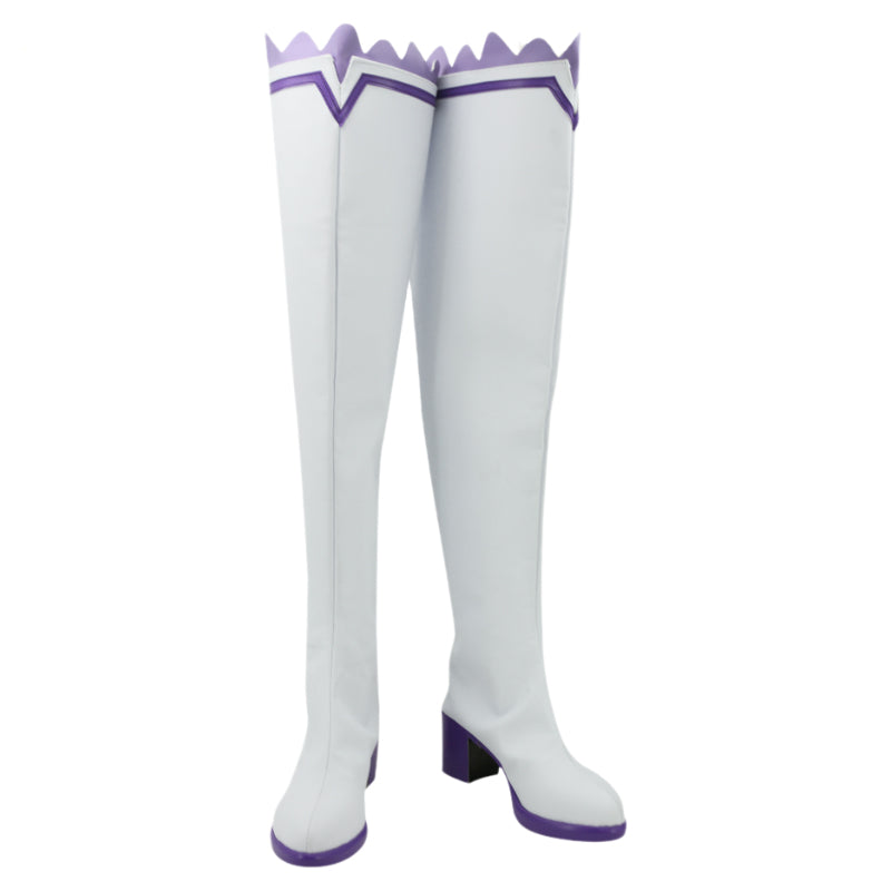 Anime Re:Zero ? Starting Life in Another World Emilia Costume Dress Outfit+Wigs+Boots Whole Set Halloween Cosplay Costume