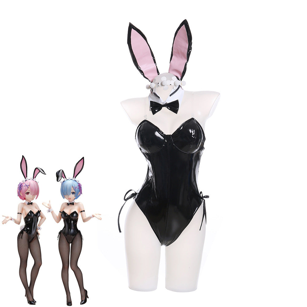 Anime Re:Zero ? Starting Life in Another World Ram Rem Bunny Girls Outfit Cosplay Costume