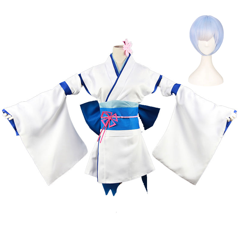 Anime Re:Zero ? Starting Life in Another World Ram Rem Childhood Costume Kimono Dress