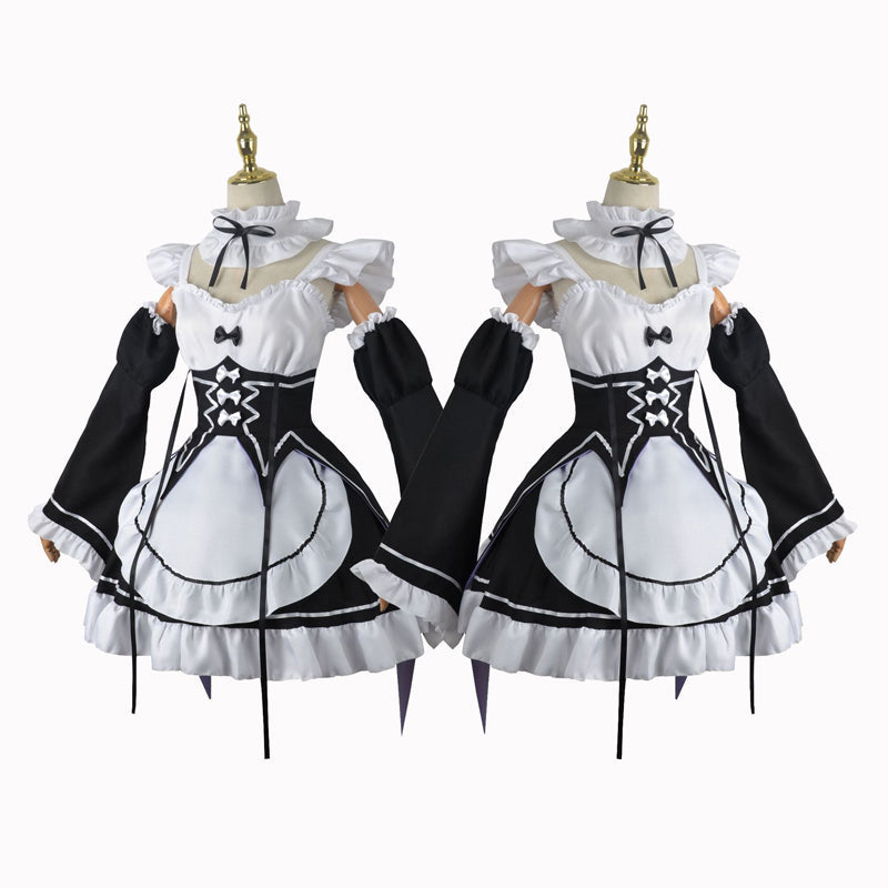 Anime Re:Zero ? Starting Life in Another World Ram Rem Cosplay Costume Halloween Carnival Cosplay Dress Outfit