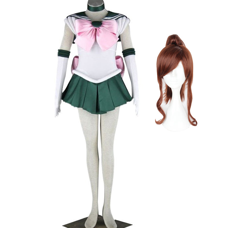 Anime Sailor Moon Makoto Kino Sailor Jupiter Cosplay Costume Halloween Cosplay Outfit