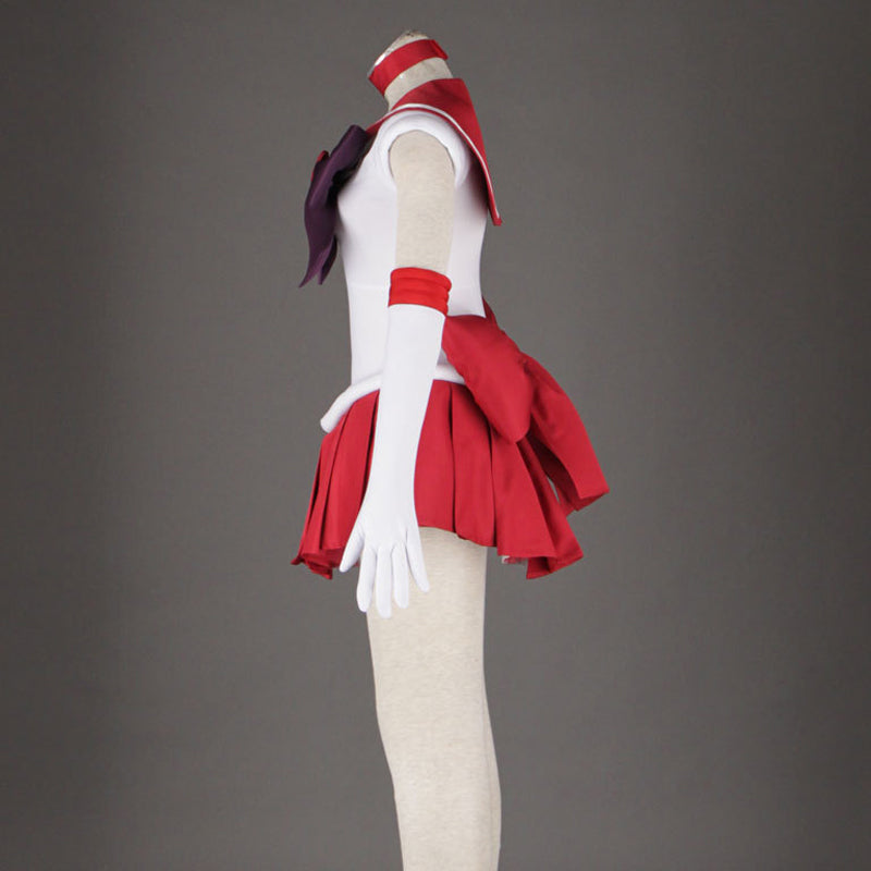 Anime Sailor Moon Rei Hino Sailor Mars Cosplay Costume Full Set With Wigs Halloween Cosplay Outfit Set