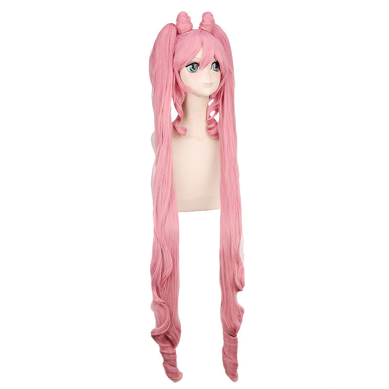 Anime Sailor Moon Sailor Chibi Moon Small Lady Chibiusa Cosplay Wigs Pink Wigs