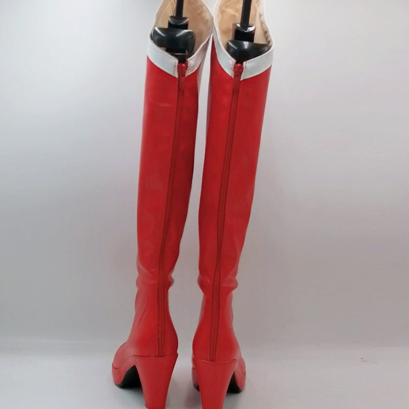 Anime Sailor Moon Usagi Tsukino Cosplay Shoes Customized Red Cosplay Boots