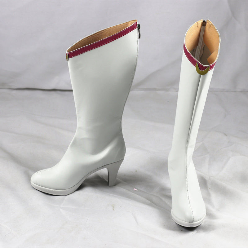 Anime Sailor Moon Usagi Tsukino Eternal Form Cosplay Shoes White Cosplay Boots