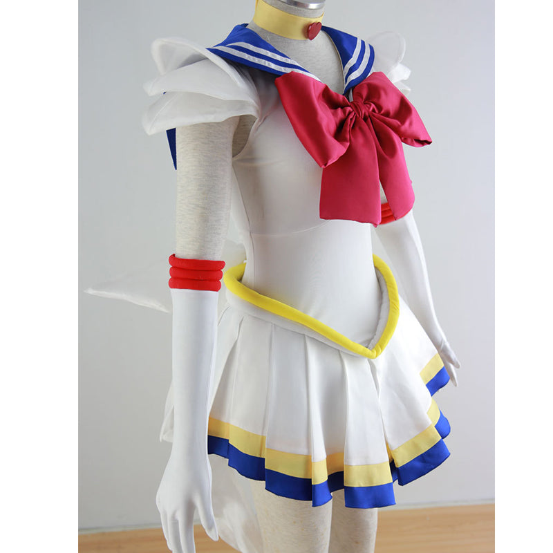 Anime Sailor Moon Usagi Tsukino Super Form Cosplay Costume Dress Halloween Carnival Costume