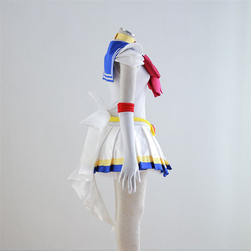 Anime Sailor Moon Usagi Tsukino Super Form Cosplay Costume Dress Halloween Carnival Costume
