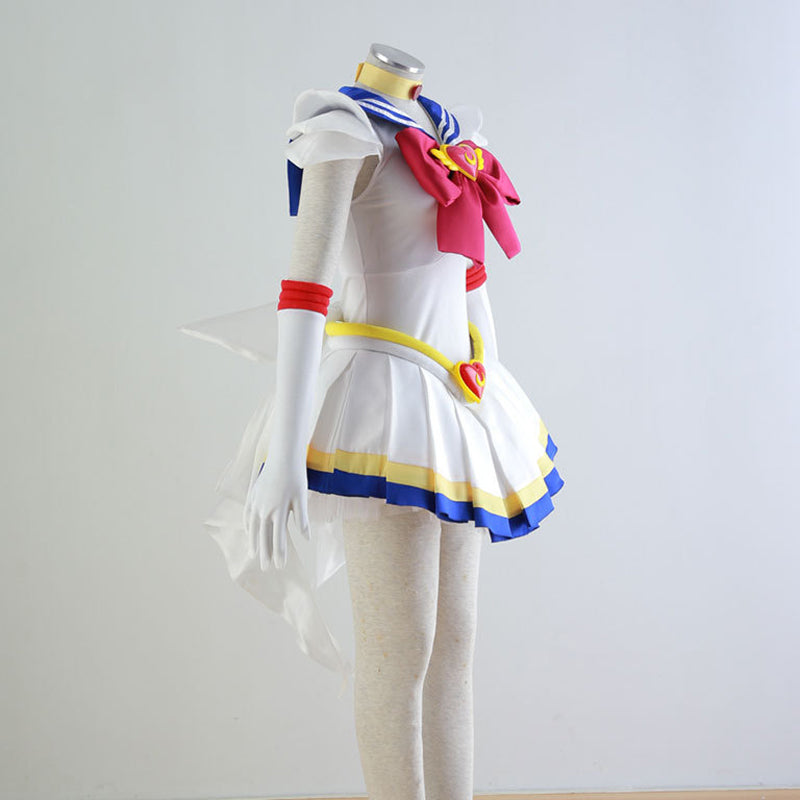 Anime Sailor Moon Usagi Tsukino Super Form Cosplay Costume Dress Halloween Carnival Costume