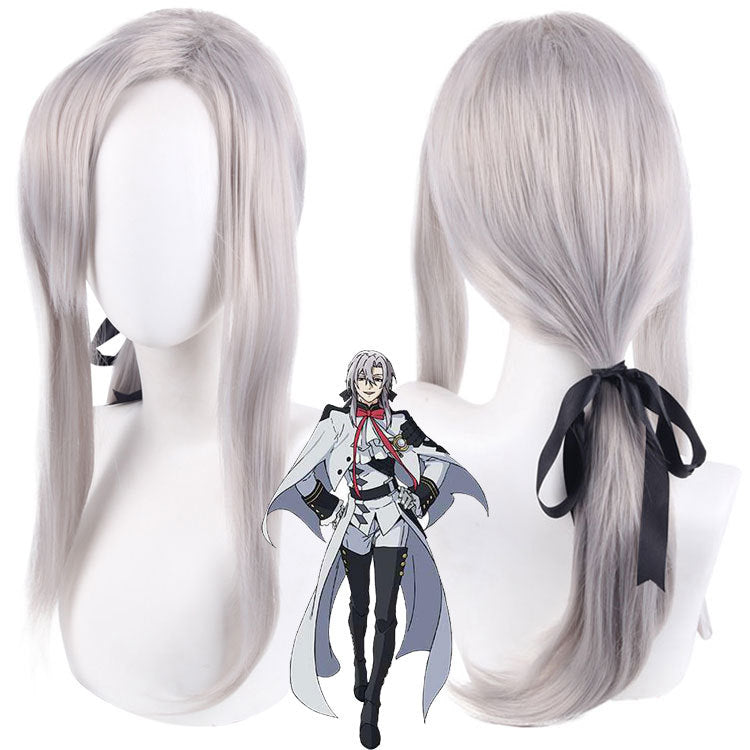 Anime Seraph Of The End Owari no Seraph Ferid Bathory Silver Cosplay Wigs