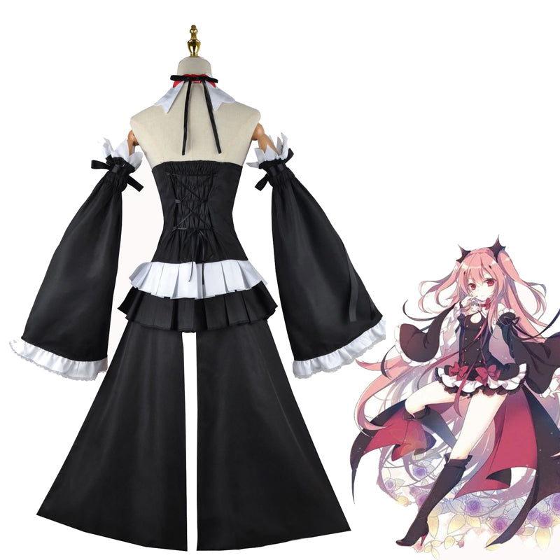 Anime Seraph Of The End Owari no Seraph Krul Tepes Full Set Cosplay Costume With Wigs and Shoes Halloween Cosplay Outfit Set