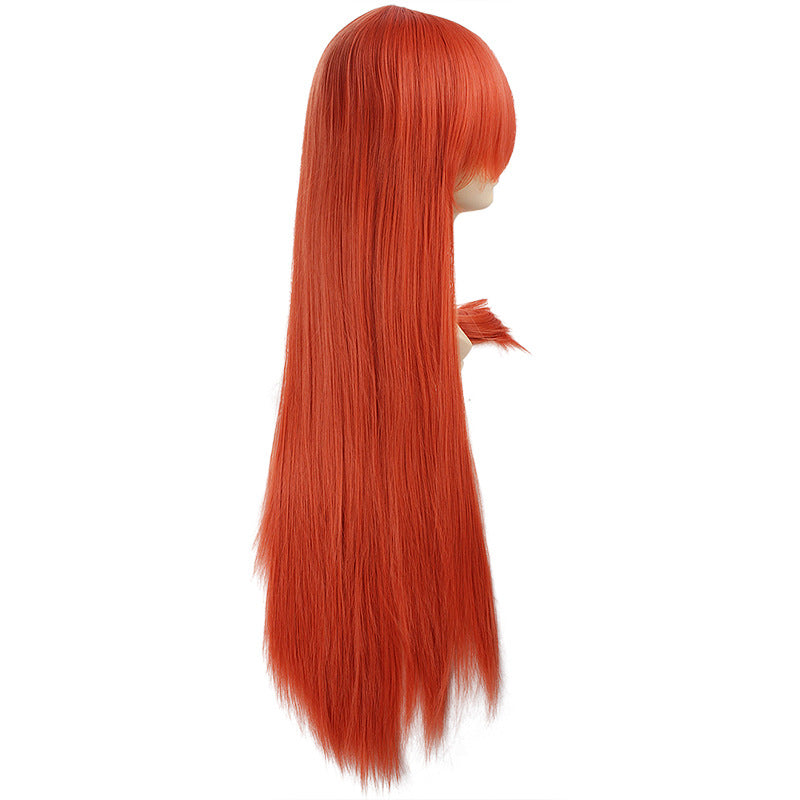 Anime Silver Soul Gintama Kagura Costume Wigs Orange Wigs With Hairdecor Props
