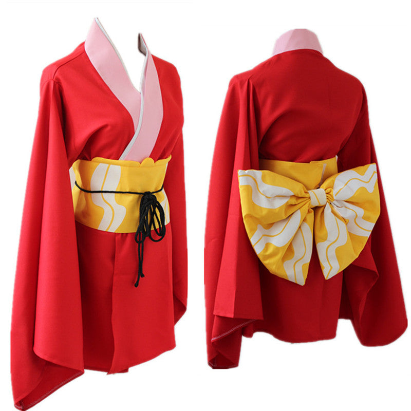 Anime Silver Soul Gintama Kagura Kimono Costume With Socks Full Set Kagura Yoshiwara in Flames Arc Costume Outfit